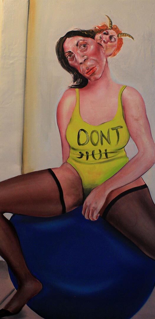 don’t stop 100×50 oil on canvas 2017